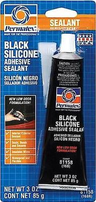PX81158 3OZ PERMATEX BLACK SILICONE SEALANT