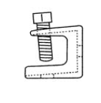 1/2 SENIOR TOP BEAM CLAMP WIDE MOUTH ZINC