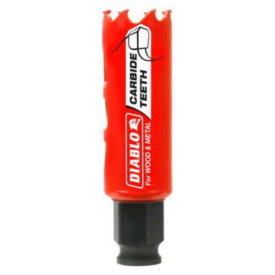 DIABLODHS1000CT 1" CARBIDE HOLESAW