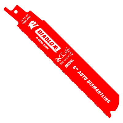 DIABLODS0614WBF25 6" 14/18 TPI STEEL DEMON DEMO  METAL RECIP BLADE