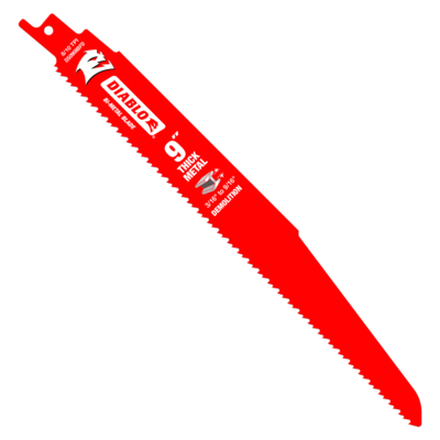 DIABLODS0908BFD5 9" 8/10 TPI BI-METAL RECIP BLADE FOR THICK METAL DEMOLITION
