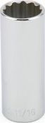 BBPS19322 3/8" Drive SAE Socket 11/16" - 3/8" Dr. 12 Pt.SAE Deep Socket  Deep