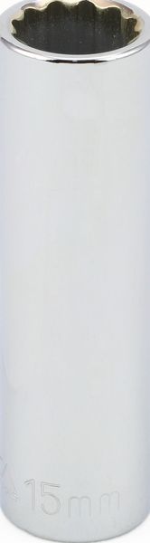 BBPS24315 1/2" Drive Metric Socket 15MM - 1/2" Dr. 12 Pt. Metric Deep Socket Deep