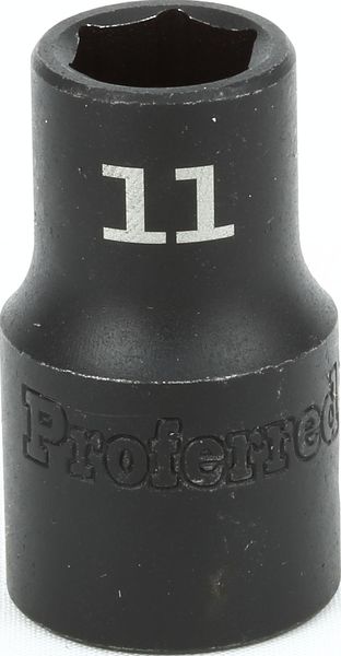 BBPS33011 Impact 1/2" Drive Metric Socket 11MM -1/2" Dr. 6 Pt. Metric Impact Socket  Impact