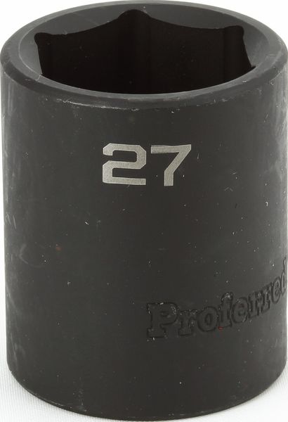 BBPS33027 Impact 1/2" Drive Metric Socket 27MM -1/2" Dr. 6 Pt. Metric Impact Socket  Impact
