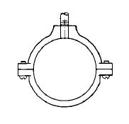 EFIG041G008 1/2 SPLIT RING HANGER ZINC