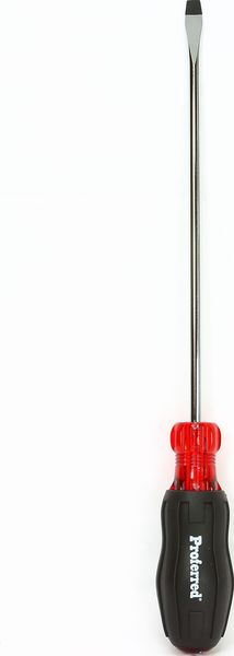BBPT25013 Proferred Acetate Cushion Grip Screwdriver 1/4"x8" Slotted - Red Acetate