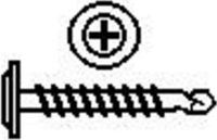 #8X1/2 MODIFIED TRUSS SELF DRILL BLACK