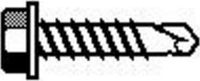 #6X3/8 HEX TEK SCREW ZINC