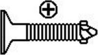 #8X1/2 FLAT REAMER TEK SCREW ZINC