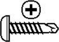 #6X3/8 PAN TEK SCREW 410 S/S