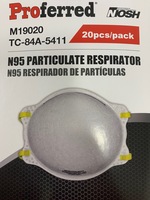 DUSTMASK9710 N95 DOUBLE ELASTIC DUST MASKS HHS APPROVED (20/BOX)