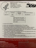 DUSTMASK9710 N95 DOUBLE ELASTIC DUST MASKS HHS APPROVED (20/BOX)